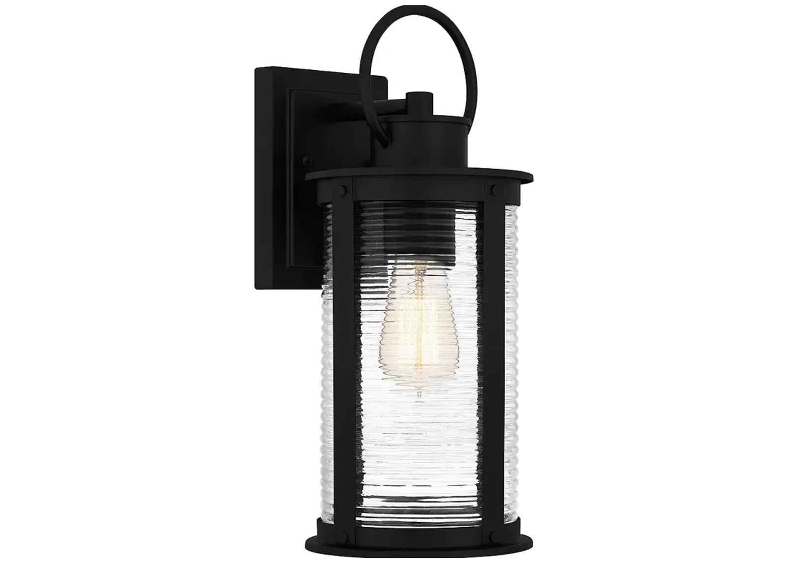 Tilmore 1-Light Matte Black Outdoor Wall Lantern