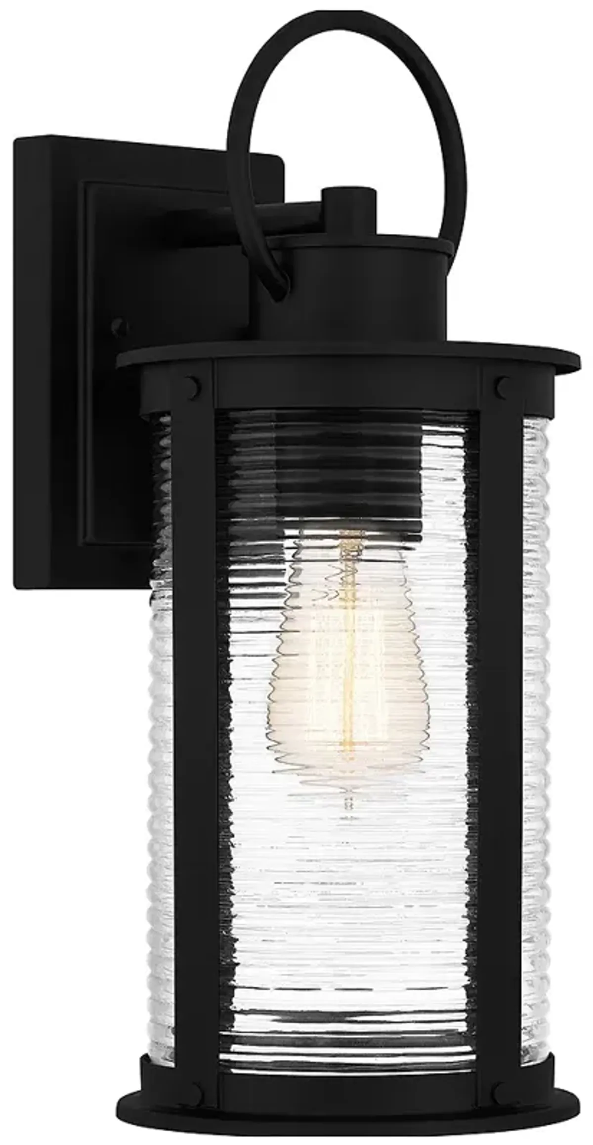 Tilmore 1-Light Matte Black Outdoor Wall Lantern