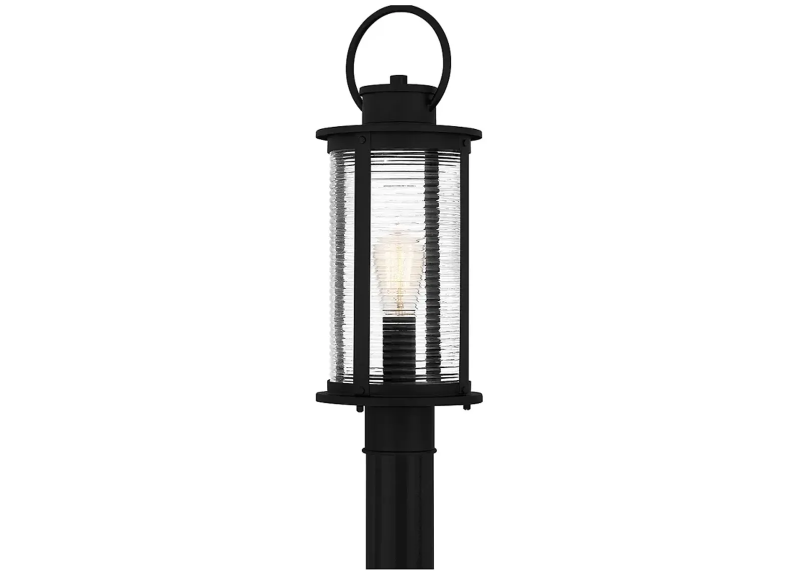 Tilmore 1-Light Matte Black Outdoor Post Lantern