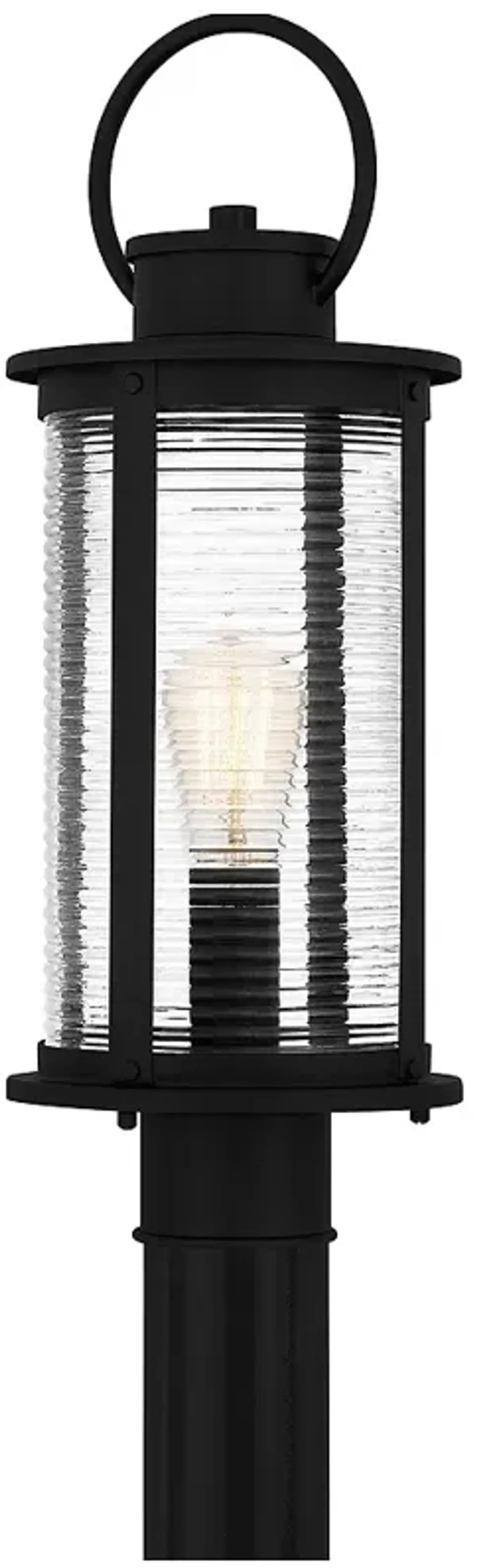 Tilmore 1-Light Matte Black Outdoor Post Lantern