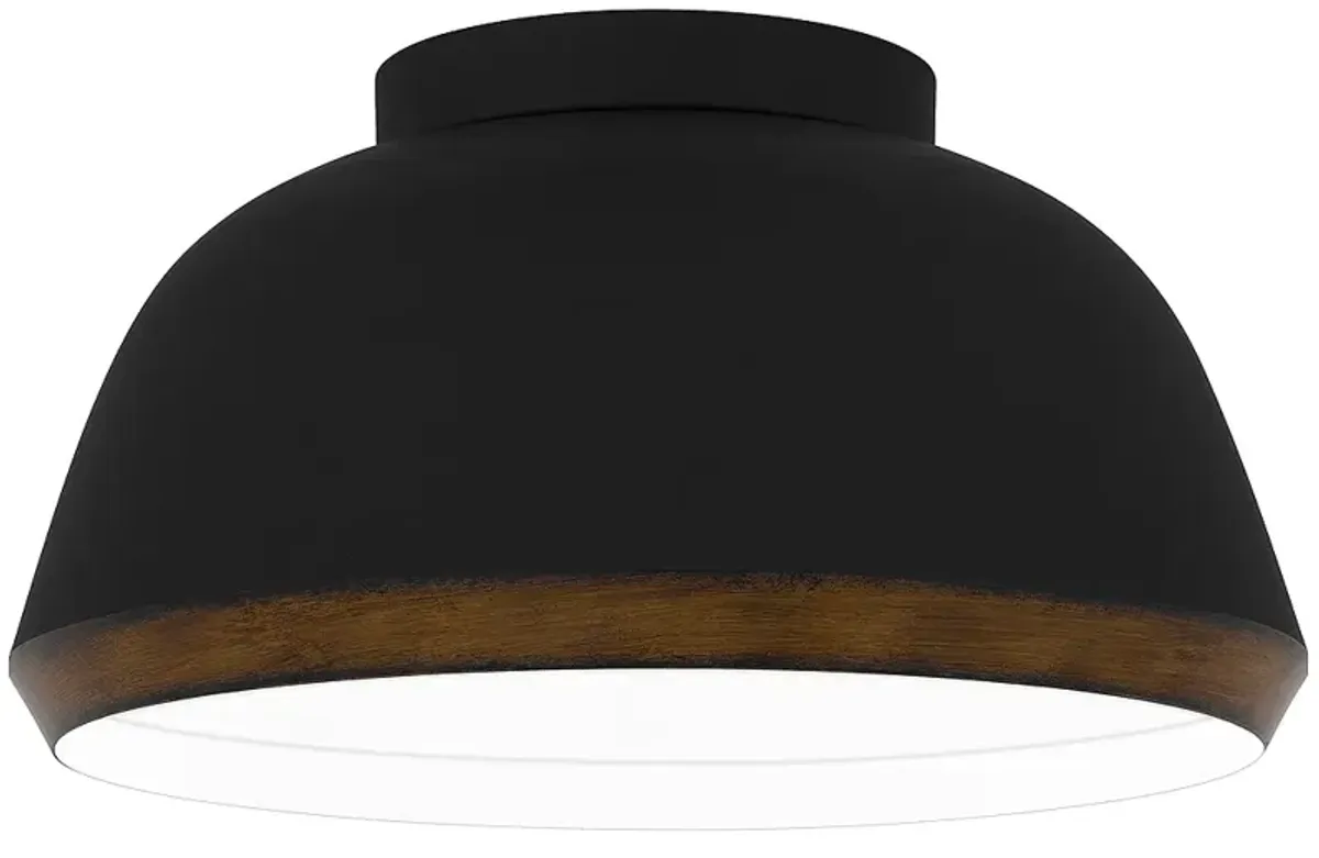 Tamara 3-Light Matte Black Flush Mount Light