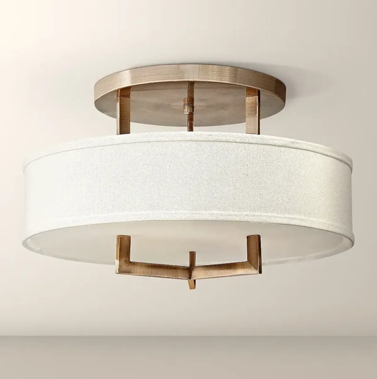 Hinkley Hampton 20" Wide Brushed Bronze Ceiling Light