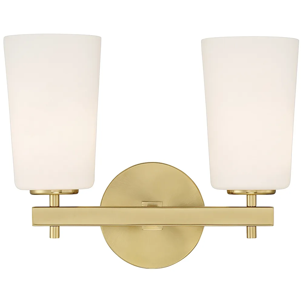 Colton 2 Light Aged Brass Wall Mount