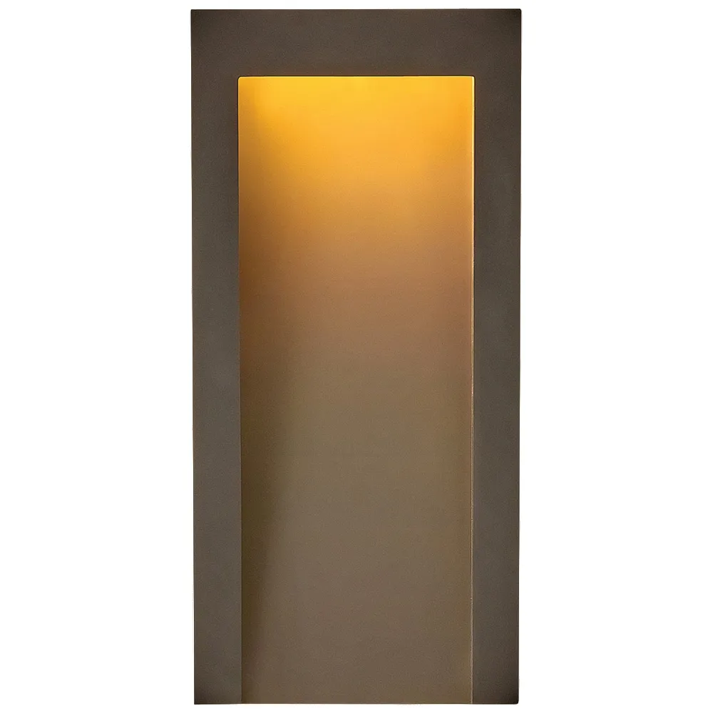 Taper 15"H Textured Oil-Rubbed Bronze LED Outdoor Wall Light