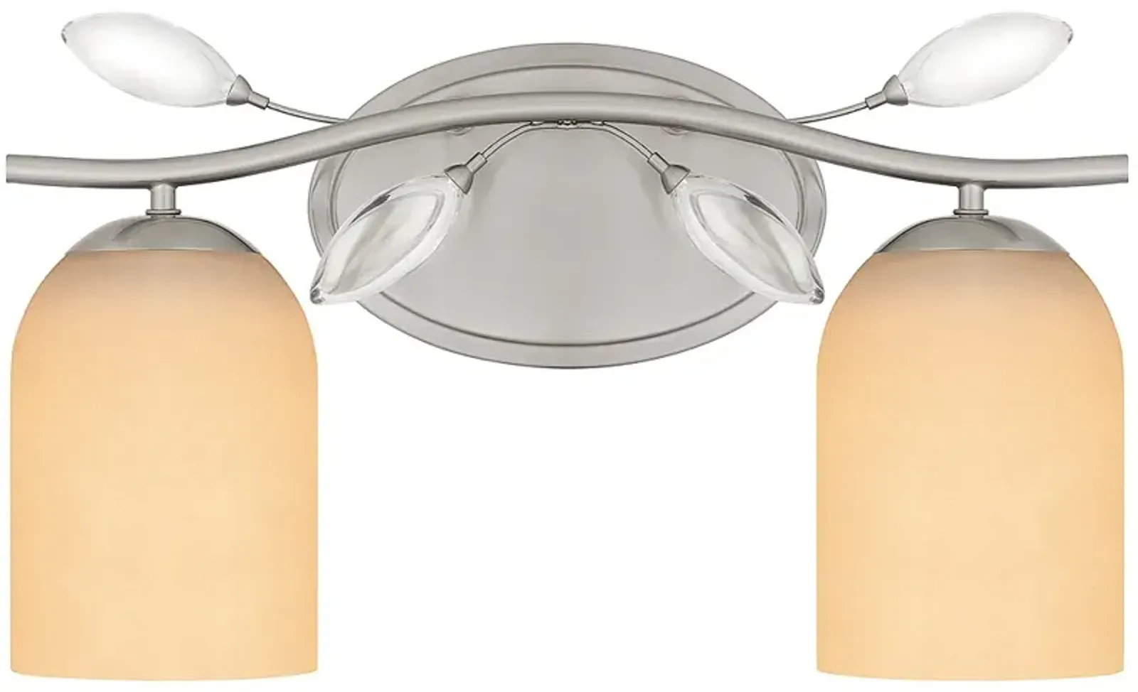 Ulysses 2-Light Brushed Nickel Bath Light