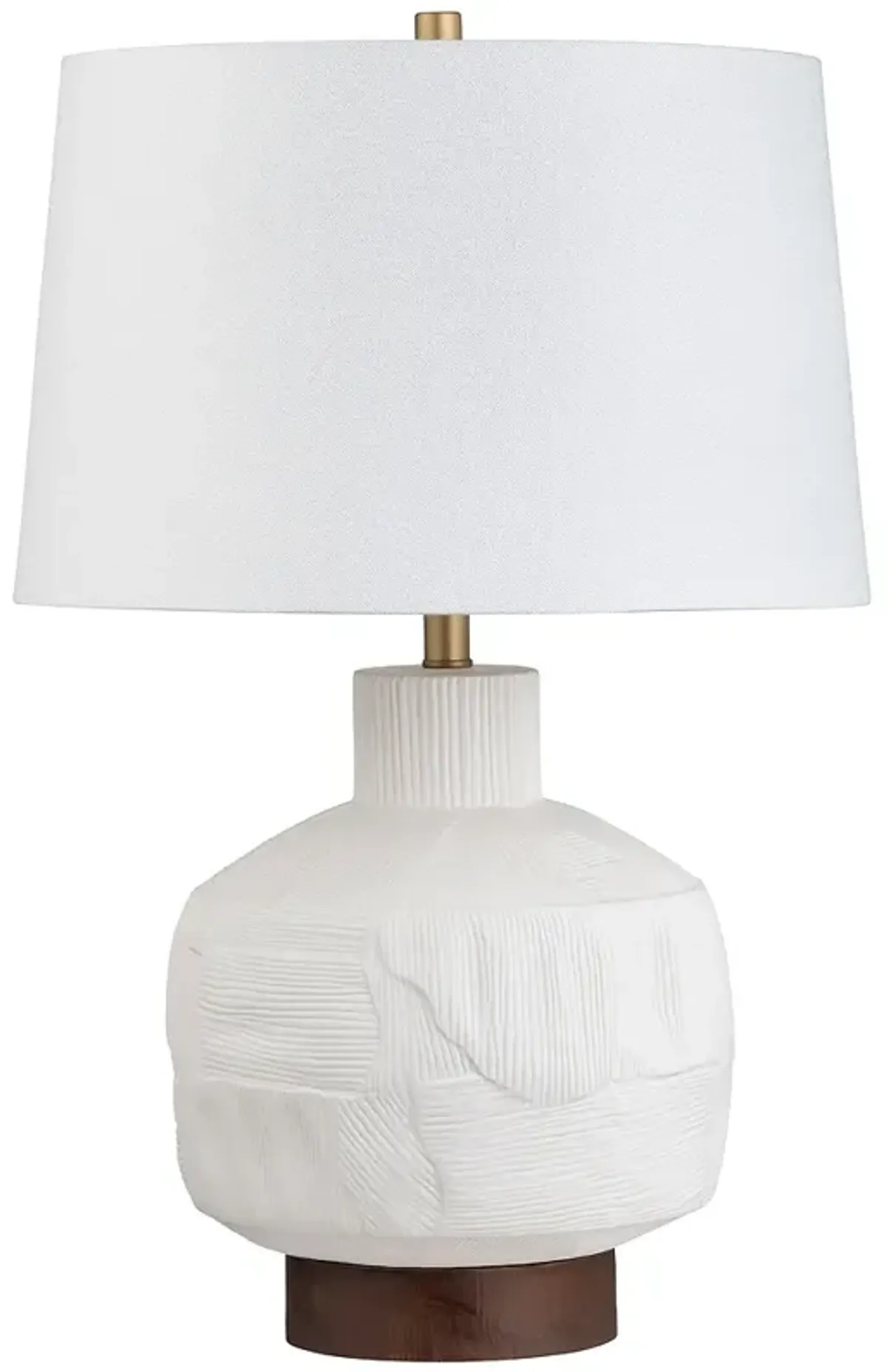 Avi Ceramic and Wood Table Lamp