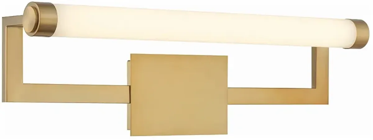 Crystorama Clinton 1 Light Vibrant Gold Bathroom Vanity