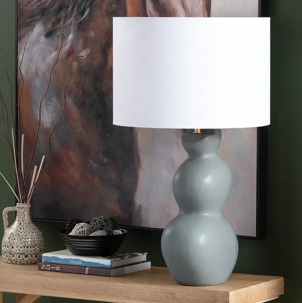 Crestview Collection Saunders 31" High Modern Ceramic Table Lamp