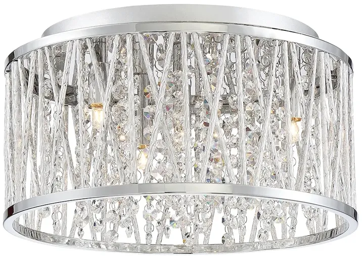 Crystal Cove Chrome Flush Mount