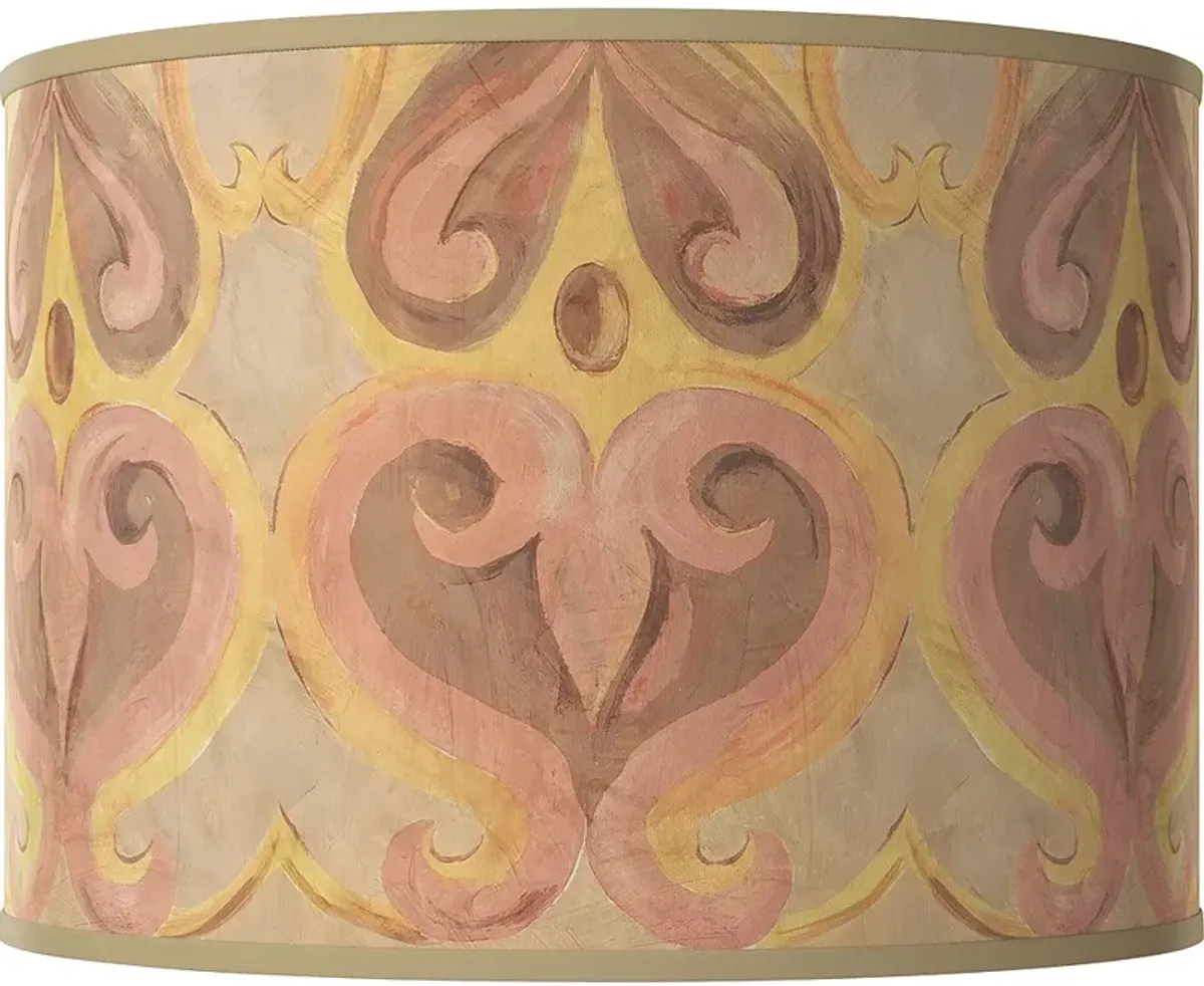 Aurelia White Giclee Round Drum Lamp Shade 15.5x15.5x11 (Spider)