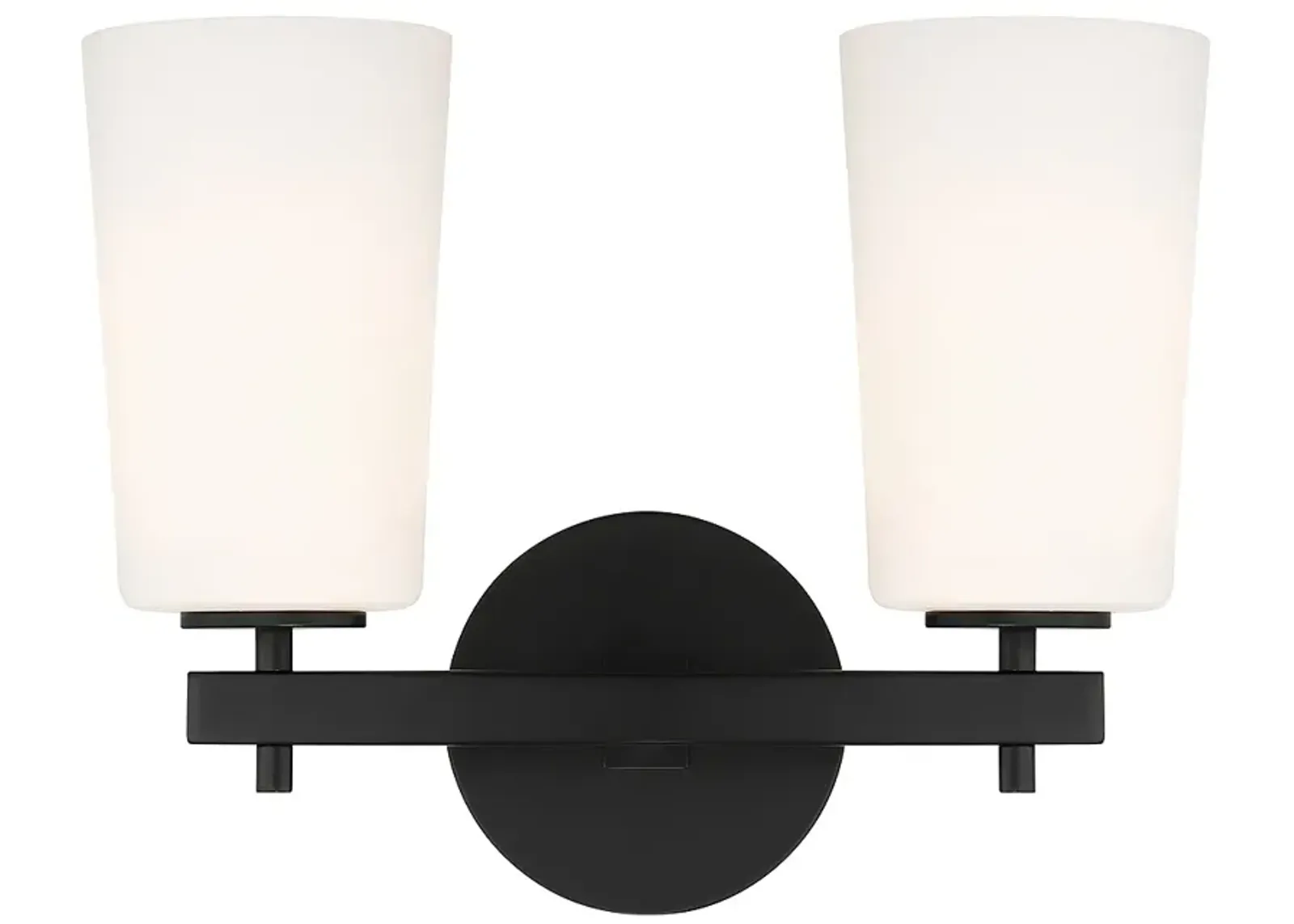 Colton 2 Light Black Wall Mount