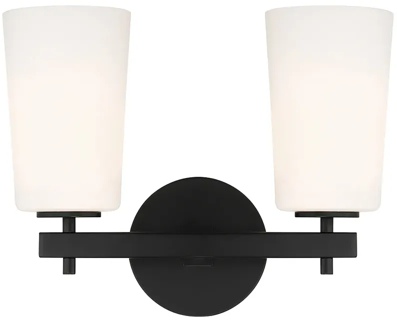Colton 2 Light Black Wall Mount