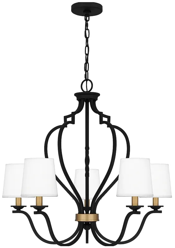 Wilkins 5-Light Matte Black Chandelier