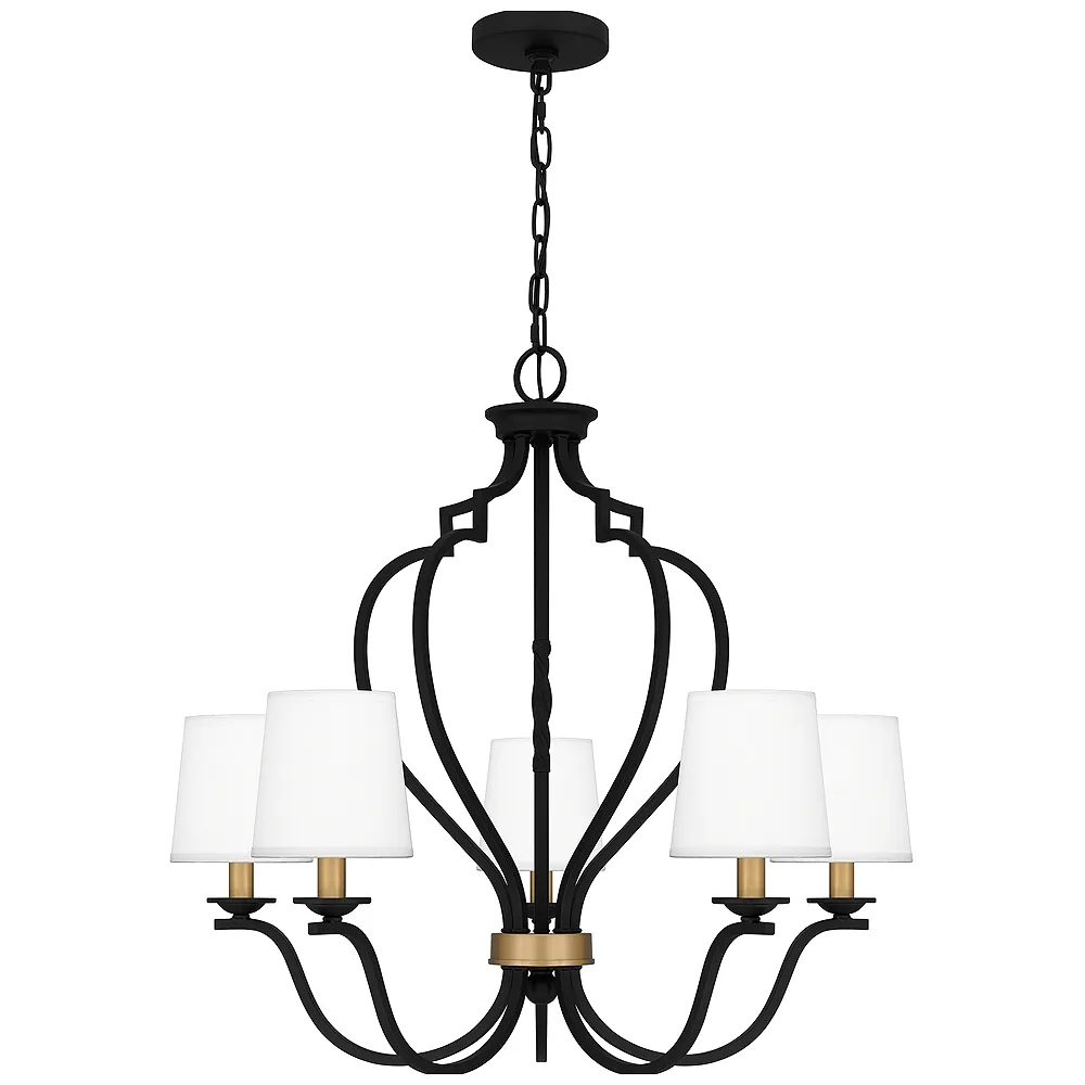 Wilkins 5-Light Matte Black Chandelier