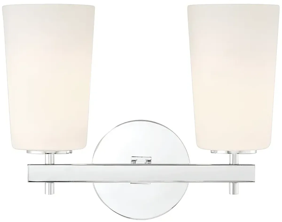 Colton 2 Light Polished Chrome Wall Mount