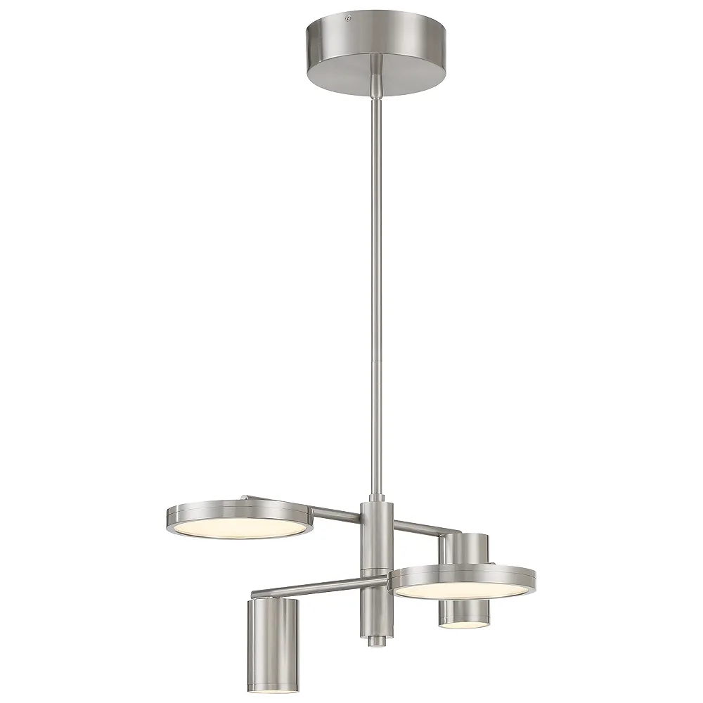 George Kovacs  Swivel LED 4-Light Brushed Nickel Chandelier