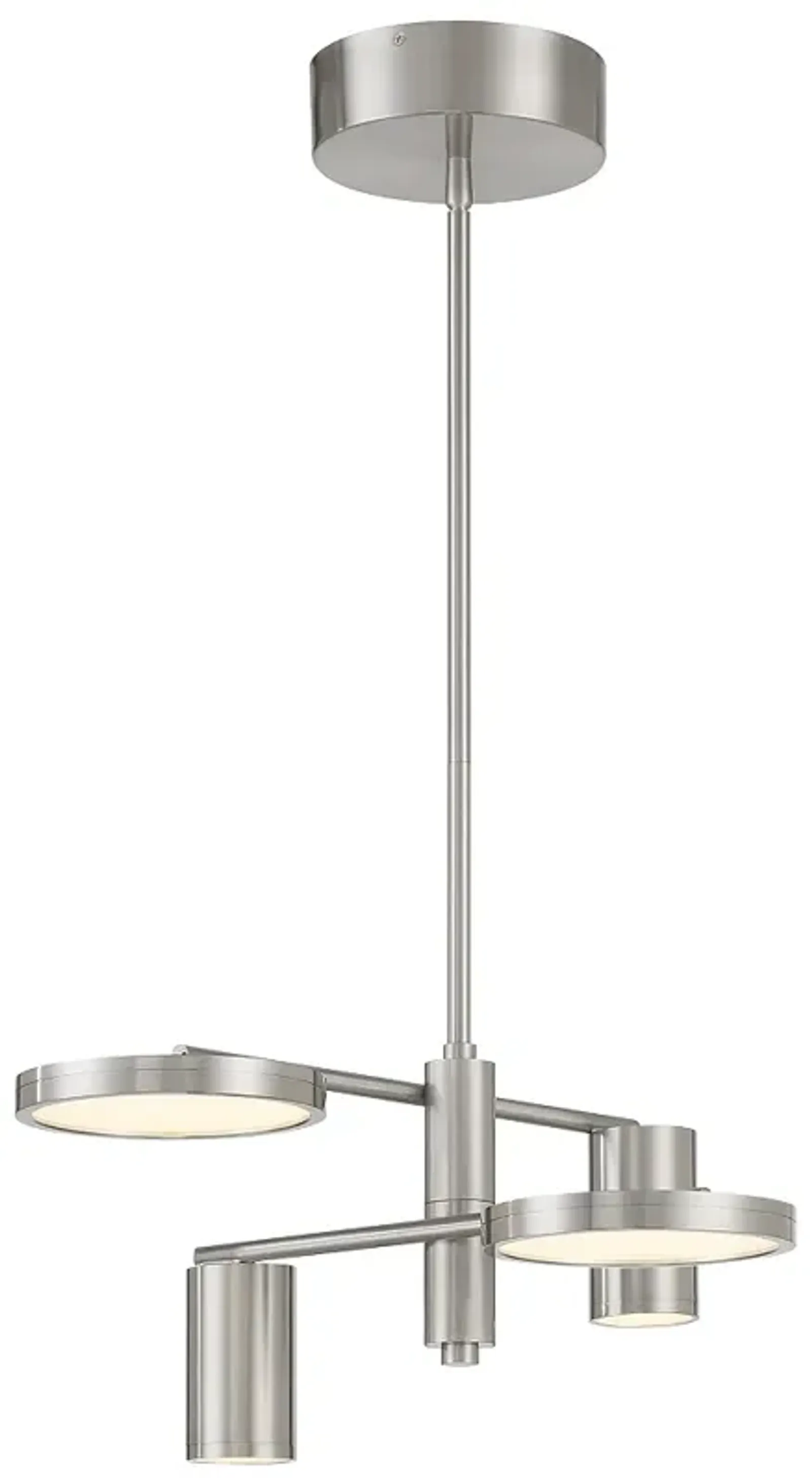 George Kovacs  Swivel LED 4-Light Brushed Nickel Chandelier