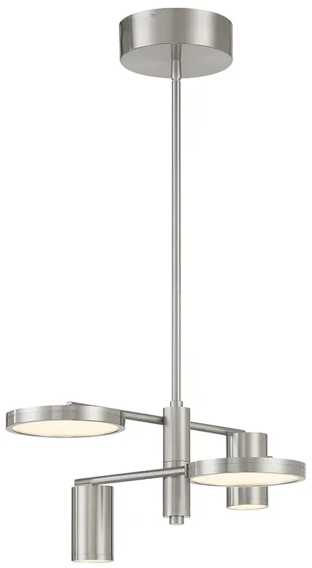 George Kovacs  Swivel LED 4-Light Brushed Nickel Chandelier