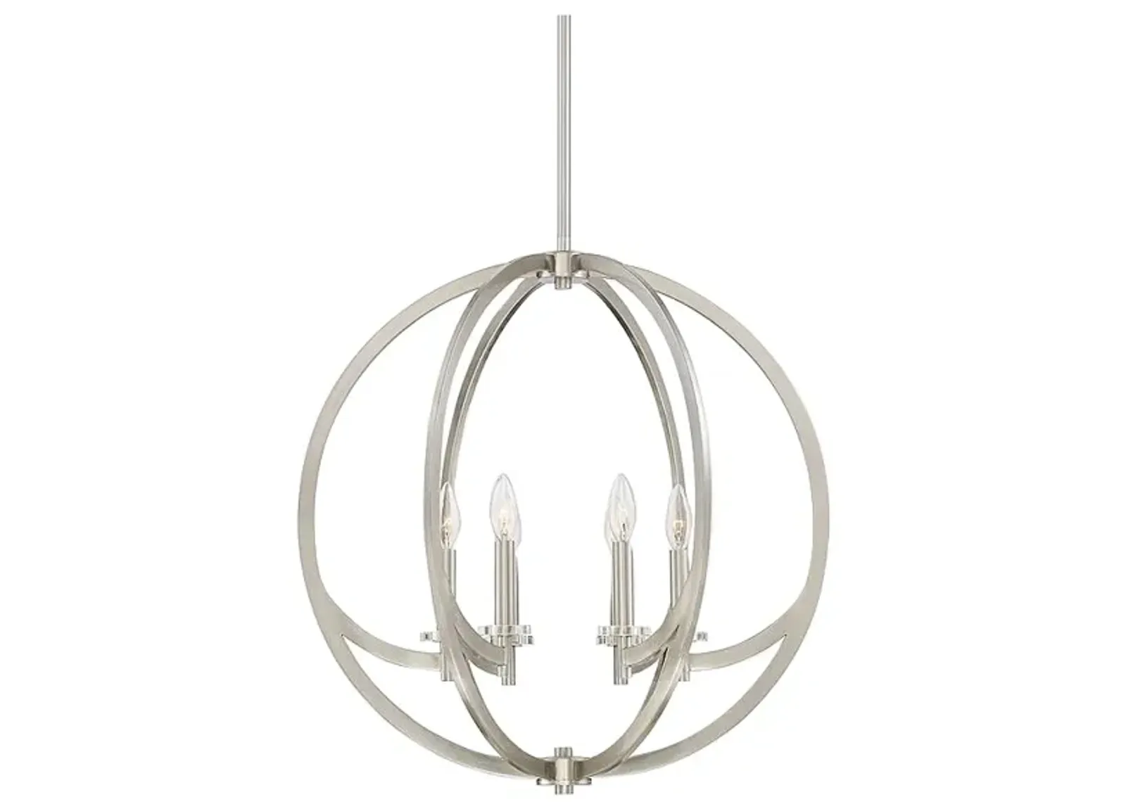 Quoizel Orion 24" Wide Brushed Nickel 6-Light Pendant