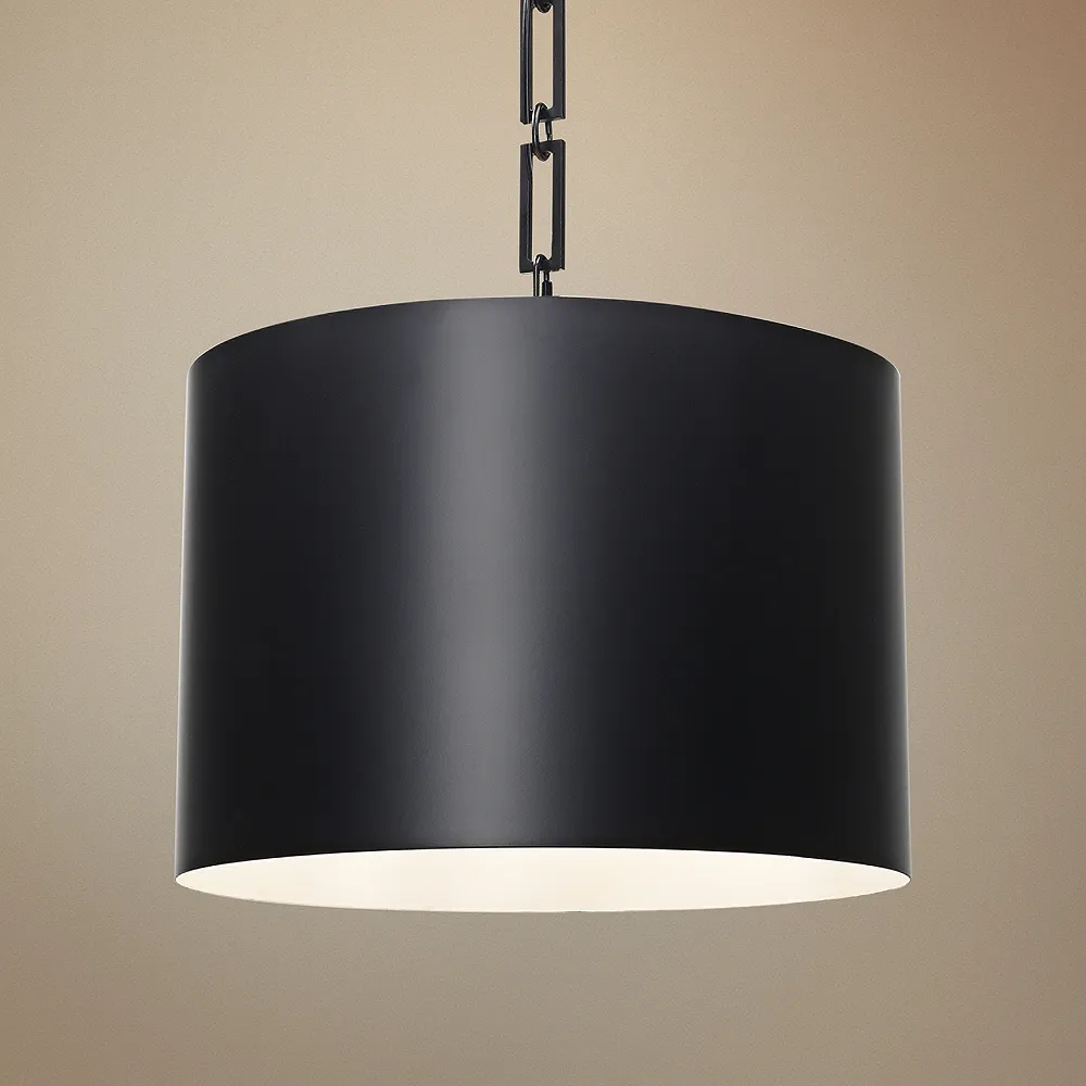 Crystorama Alston 20" Wide Matte Black 6-Light Chandelier