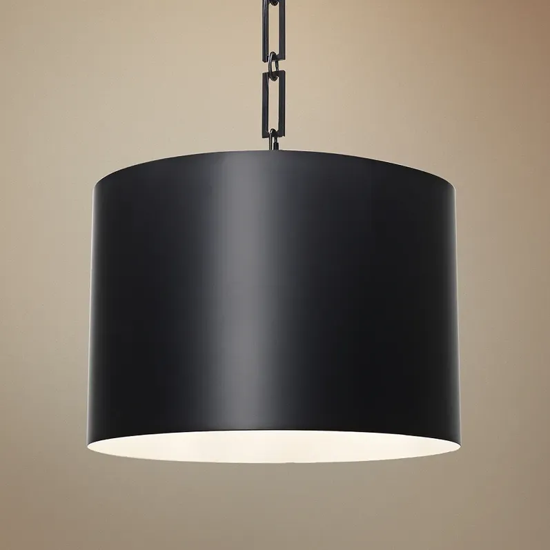 Crystorama Alston 20" Wide Matte Black 6-Light Chandelier