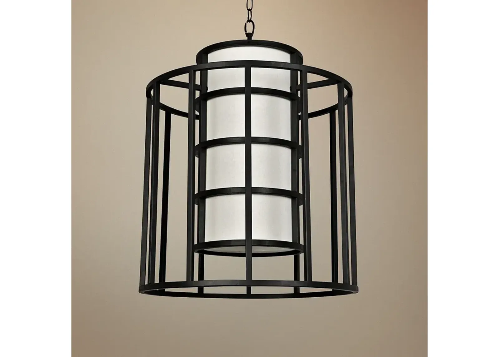 Crystorama Hulton 21" Wide Matte Black Pendant Light