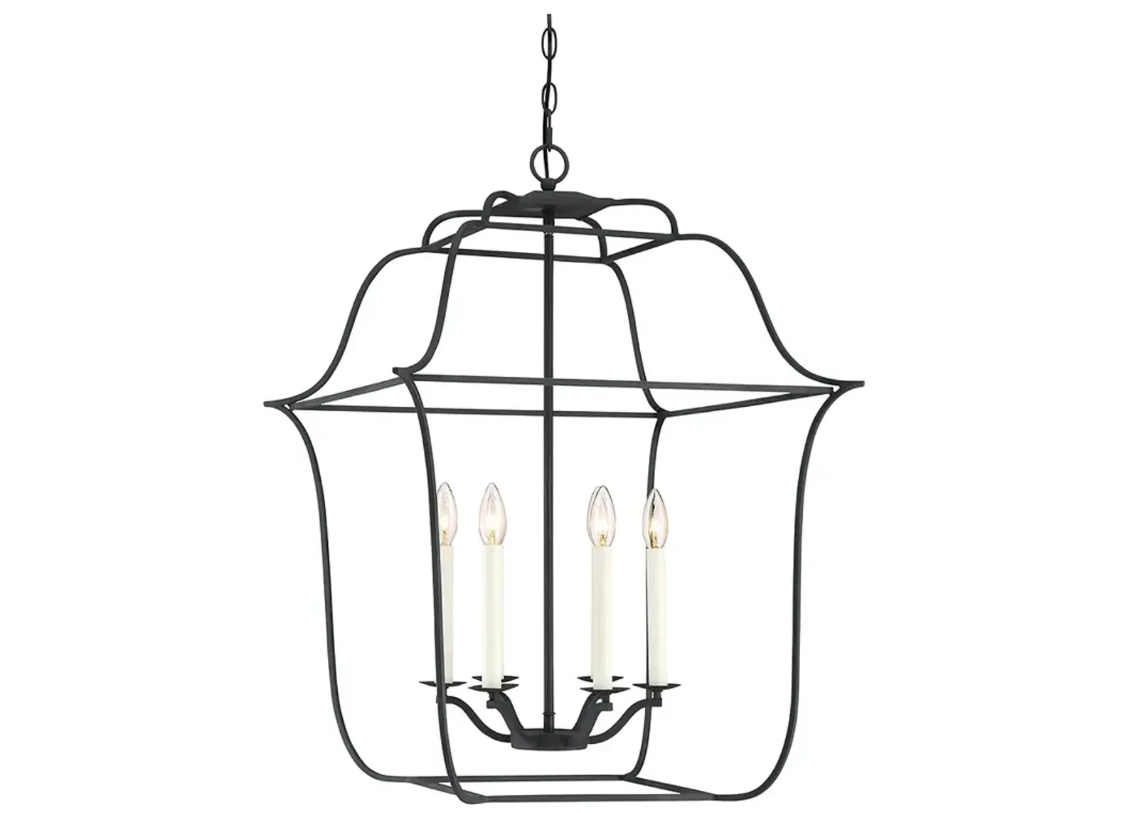 Quoizel Gallery 22" Wide Royal ebony 8-Light Chandelier