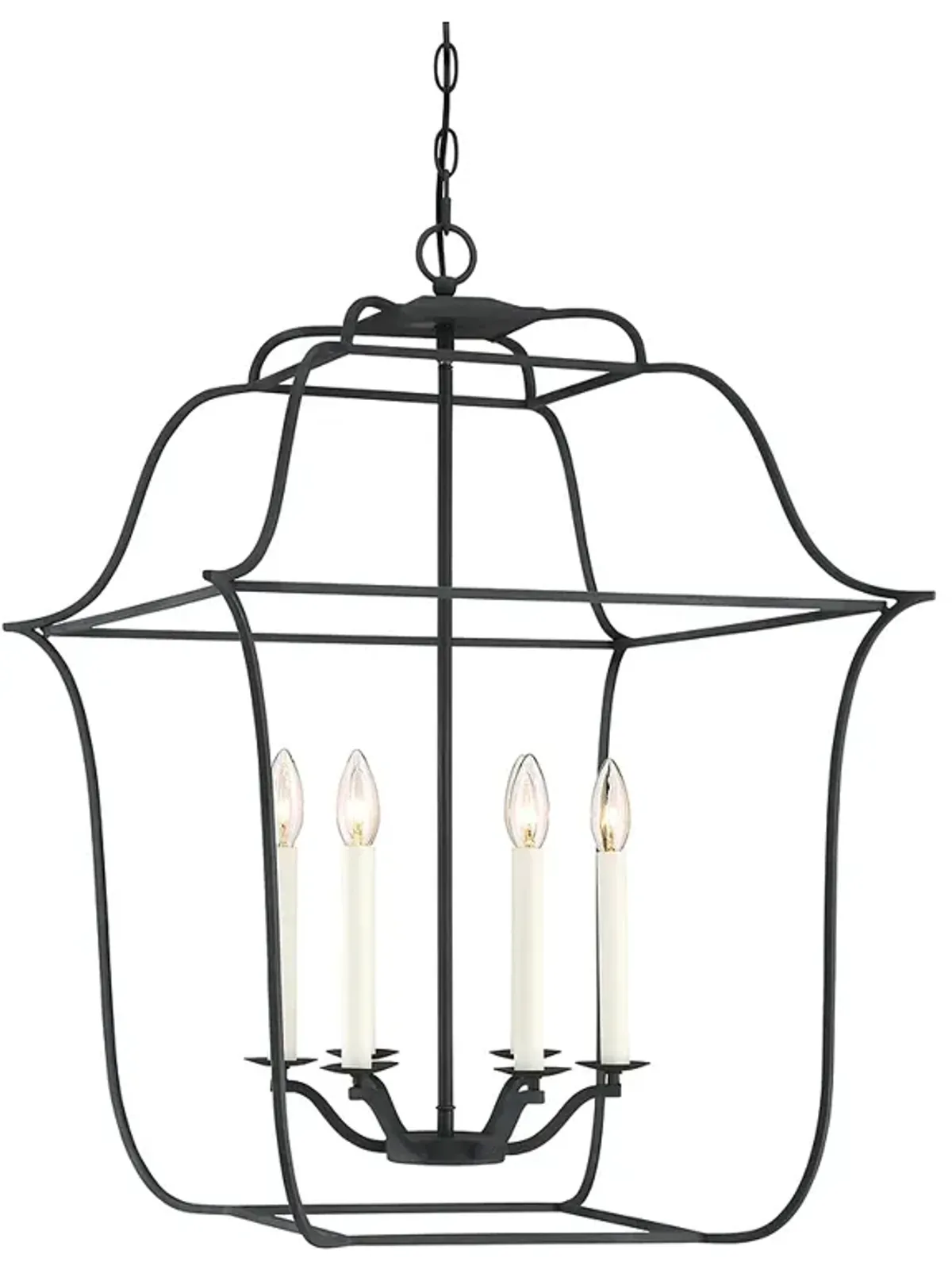 Quoizel Gallery 22" Wide Royal ebony 8-Light Chandelier