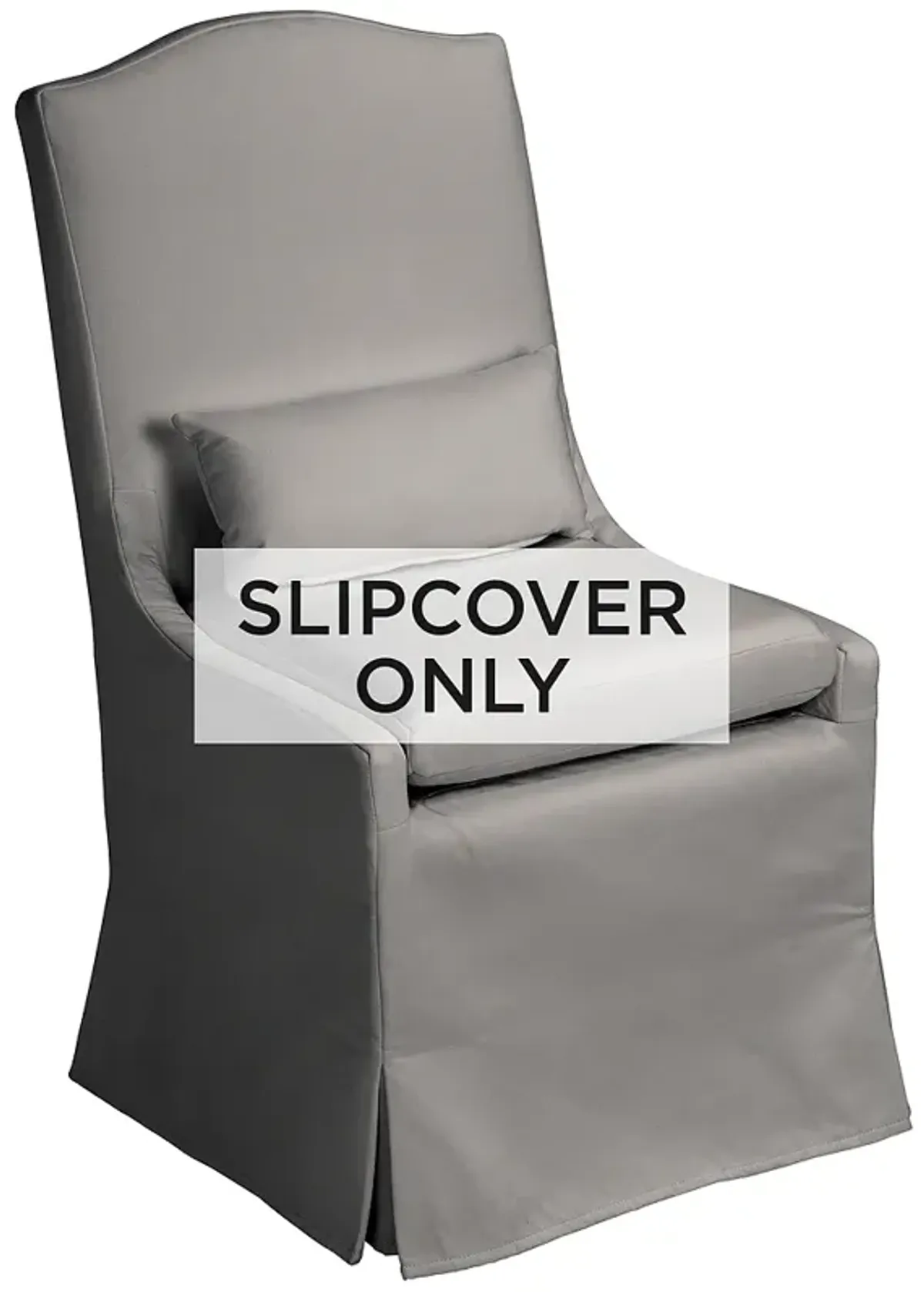 Slate Gray Fabric Slipcover for Juliete Collection Dining Chairs