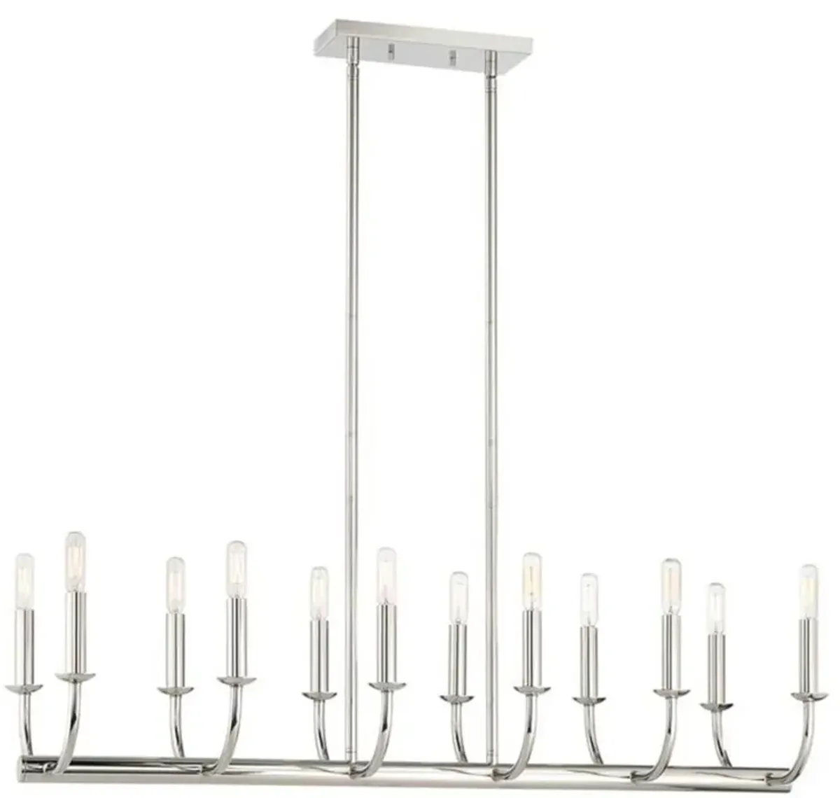 Bailey 12 Light Polished Nickel Chandelier