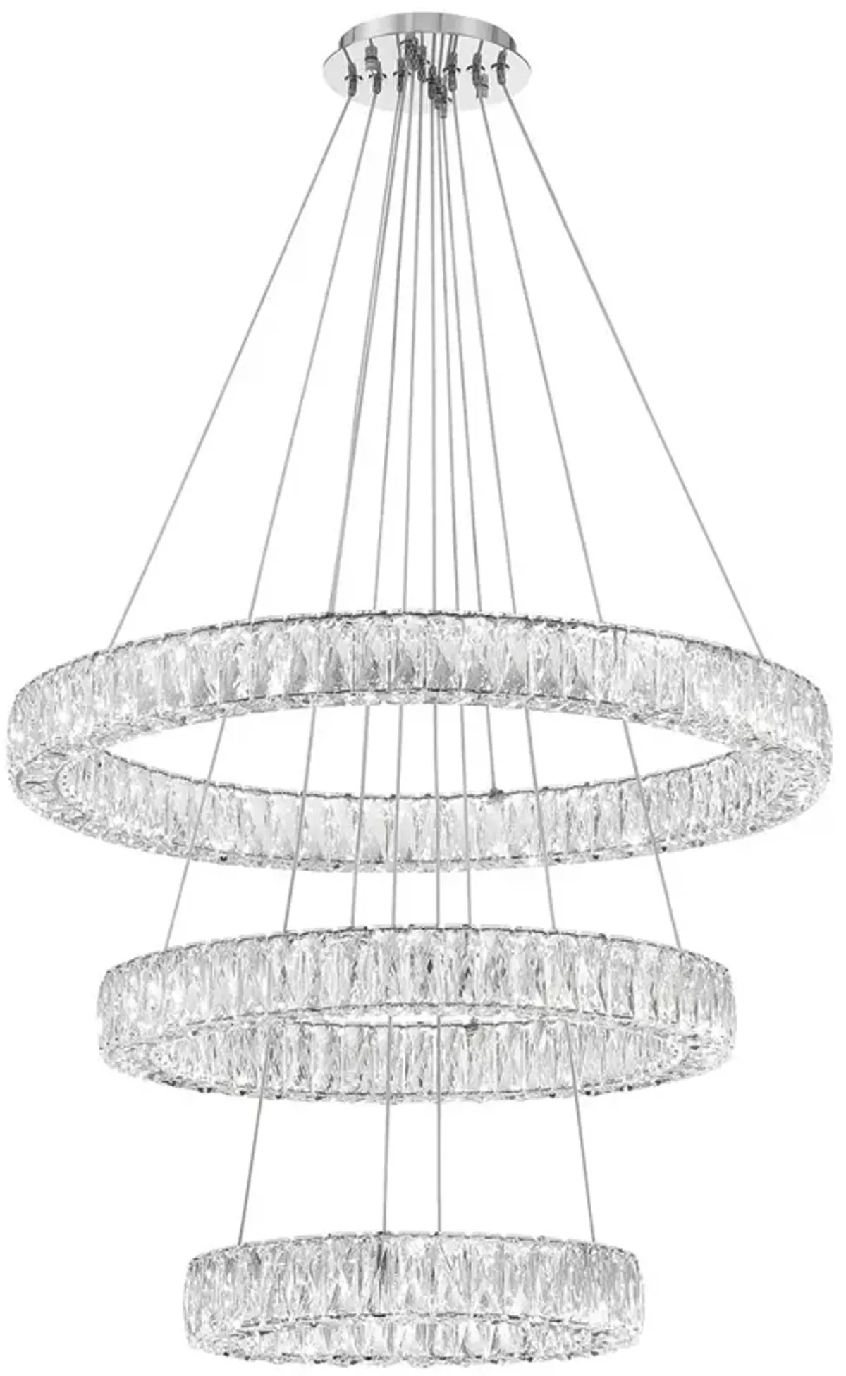 LED Chrome Chandelier