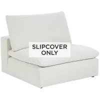 Pearl White Slipcover for Skye Peyton Collection Armless Sectional Chairs