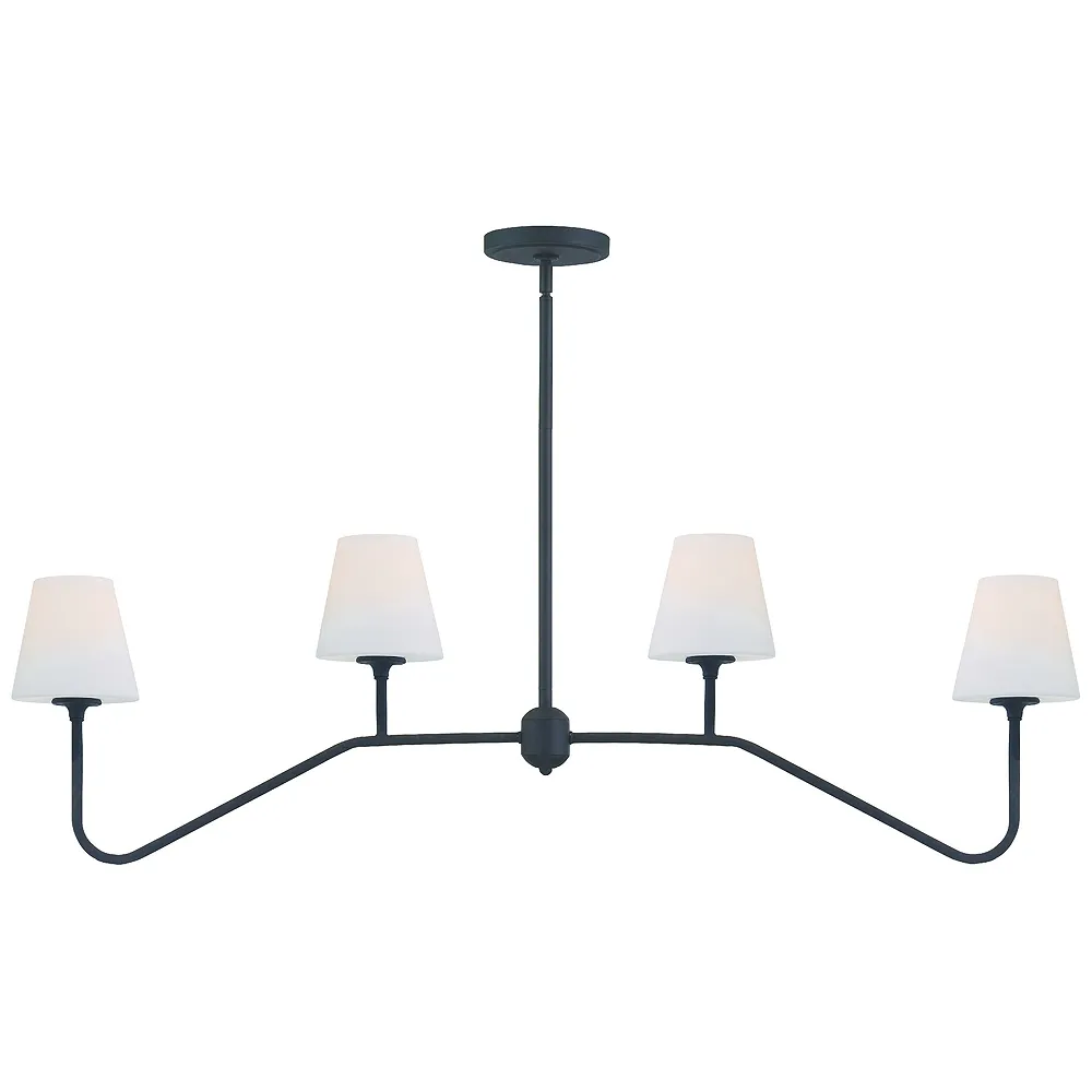 Keenan 4 Light Black Forged Chandelier