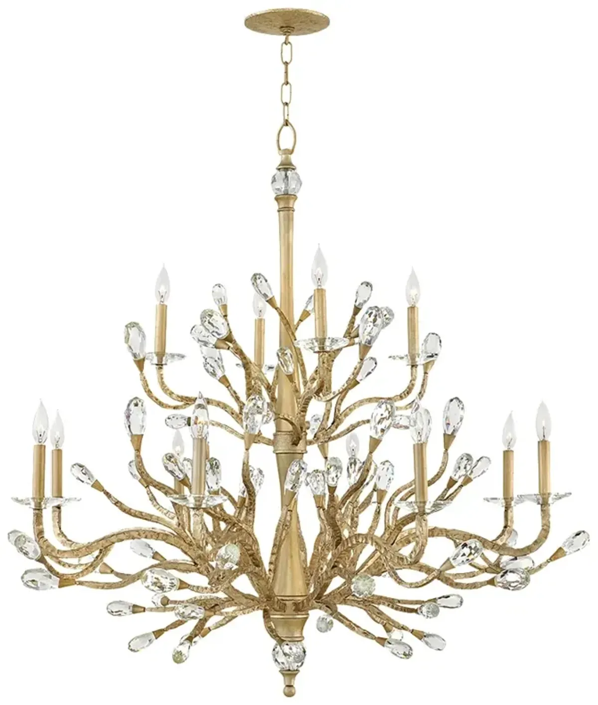 Hinkley Eve 48 1/2" Wide Champagne Gold 12-Light Chandelier