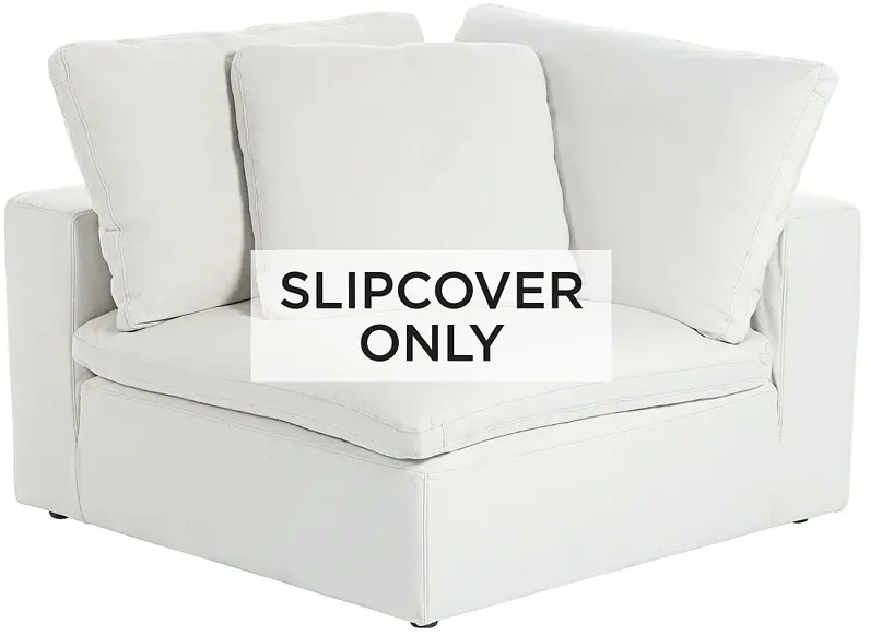 Pearl White Slipcover for Skye Peyton Collection Corner Sectional Chairs