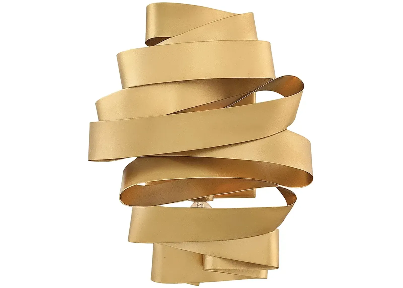 Hinkley Lighting Delfina 12" High Modern Ribbon Gold Wall Sconce