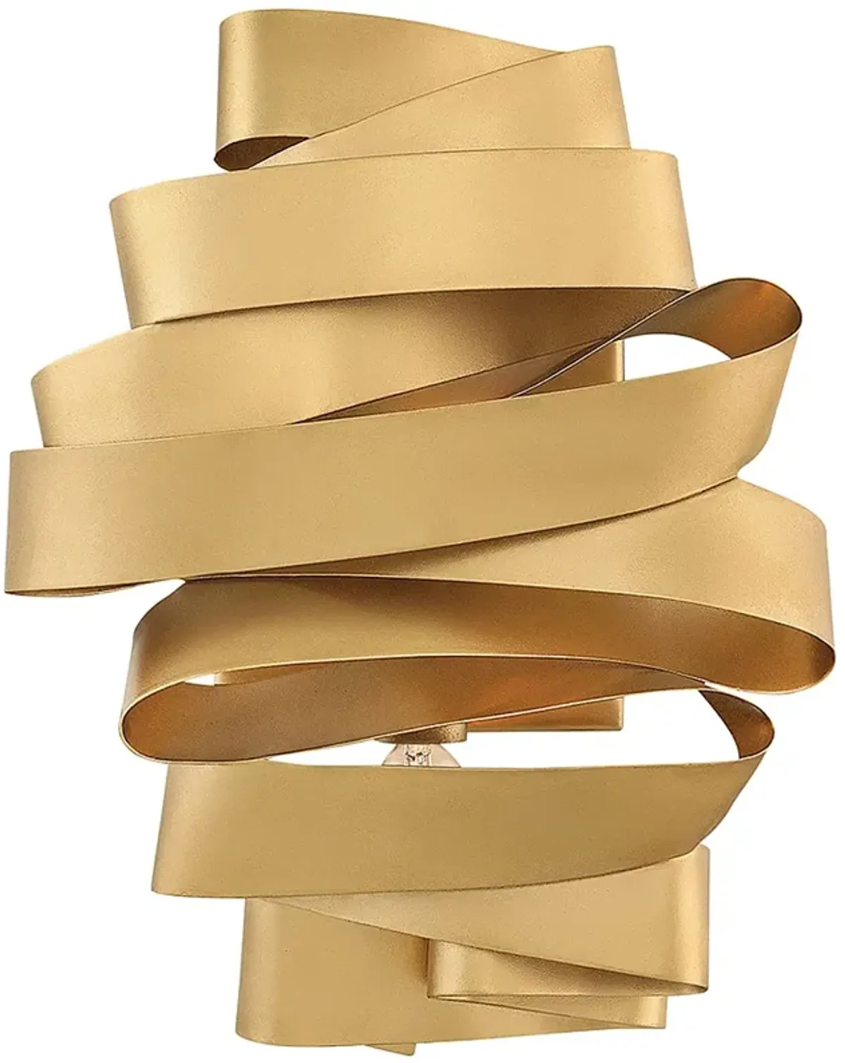 Hinkley Lighting Delfina 12" High Modern Ribbon Gold Wall Sconce