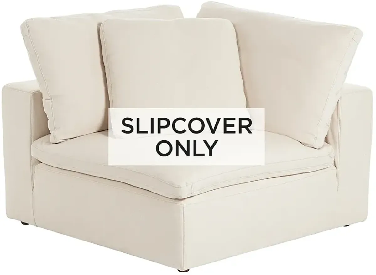 Classic Natural Linen Slipcover for Skye Peyton Corner Sectional Chairs