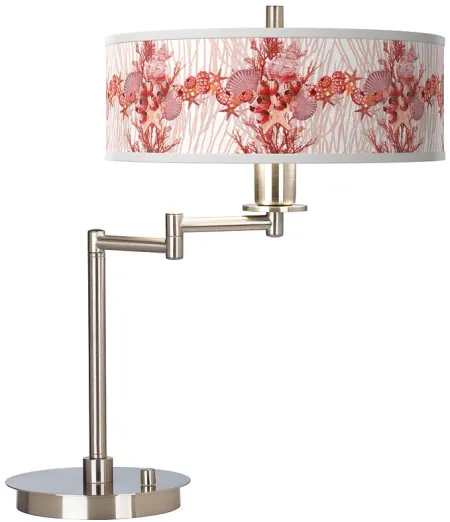 Corallium Giclee CFL Swing Arm Desk Lamp