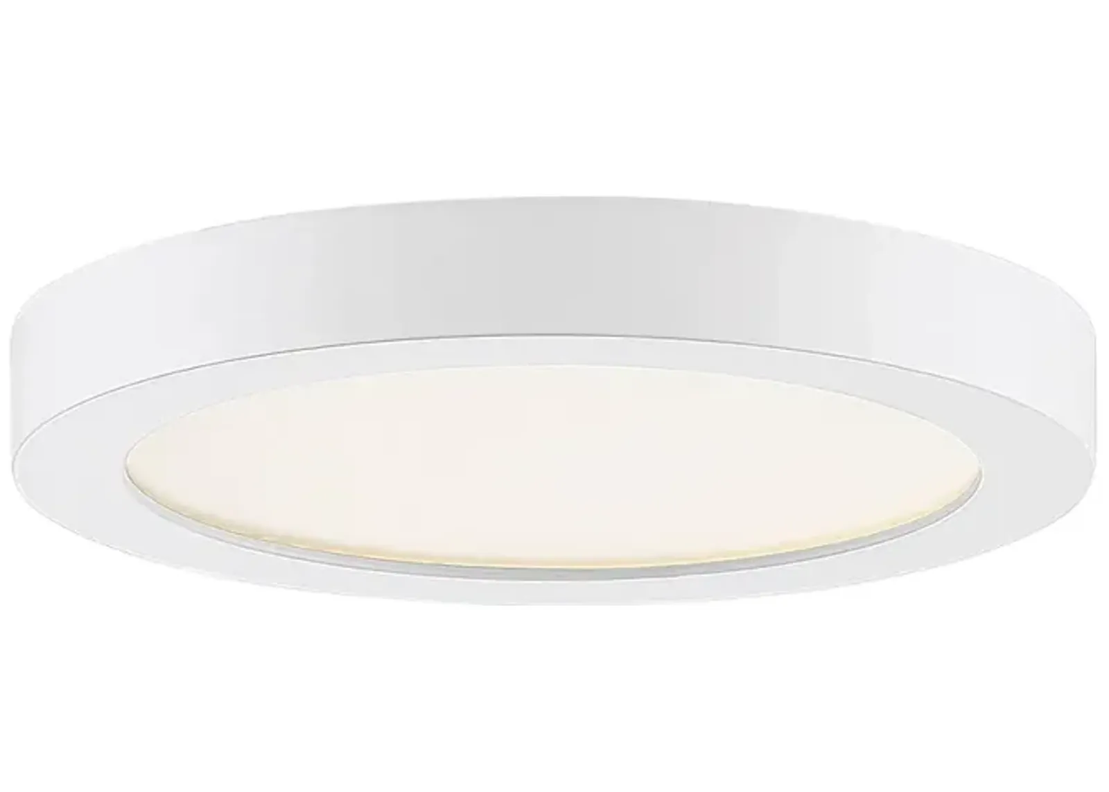 Quoizel Outskirts 7 1/2" Wide White LED Ceiling Light