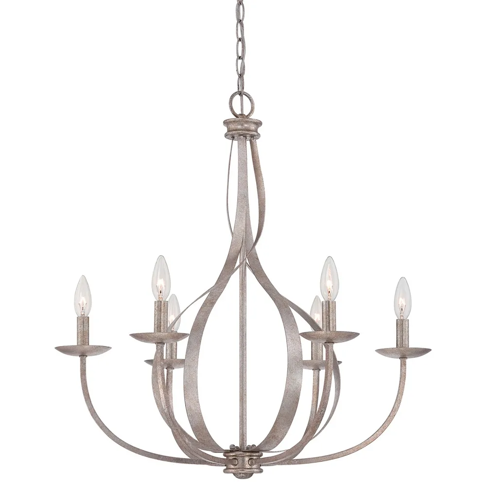 Serenity 6-Lt Italian Fresco Chandelier