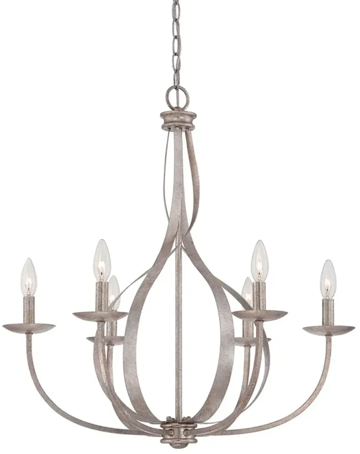 Serenity 6-Lt Italian Fresco Chandelier