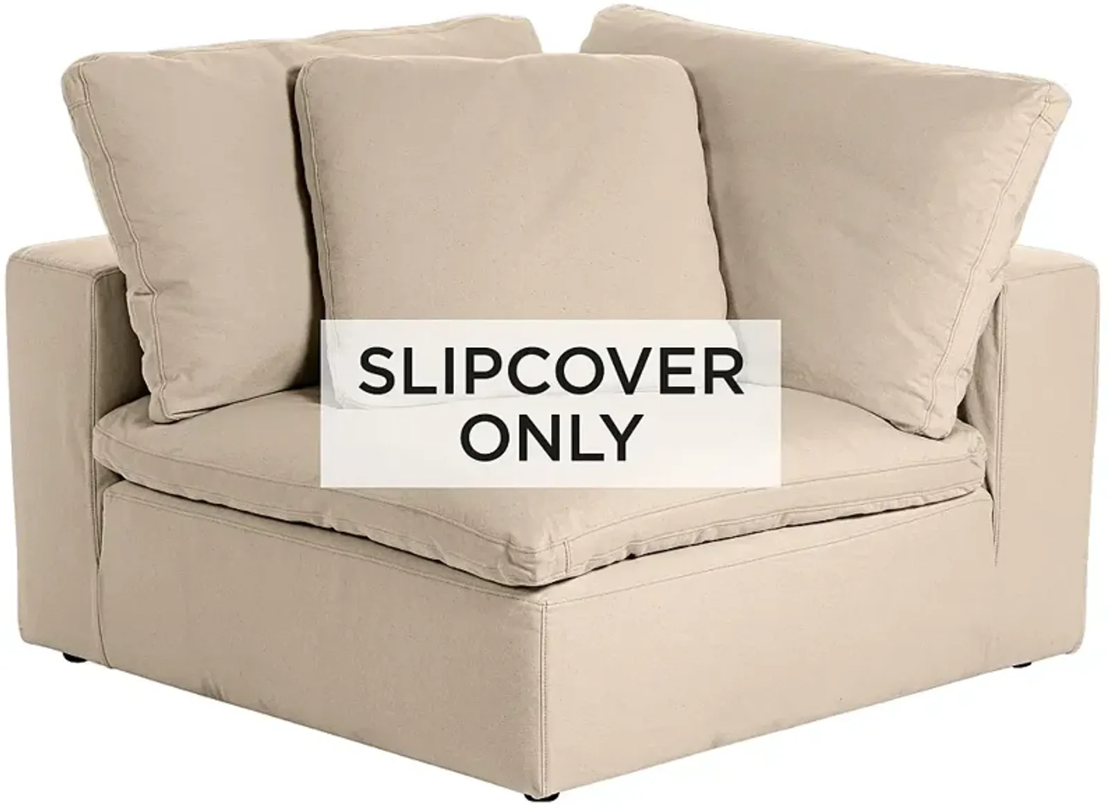 Sahara Sand Slipcover for Skye Peyton Corner Sectional Chairs