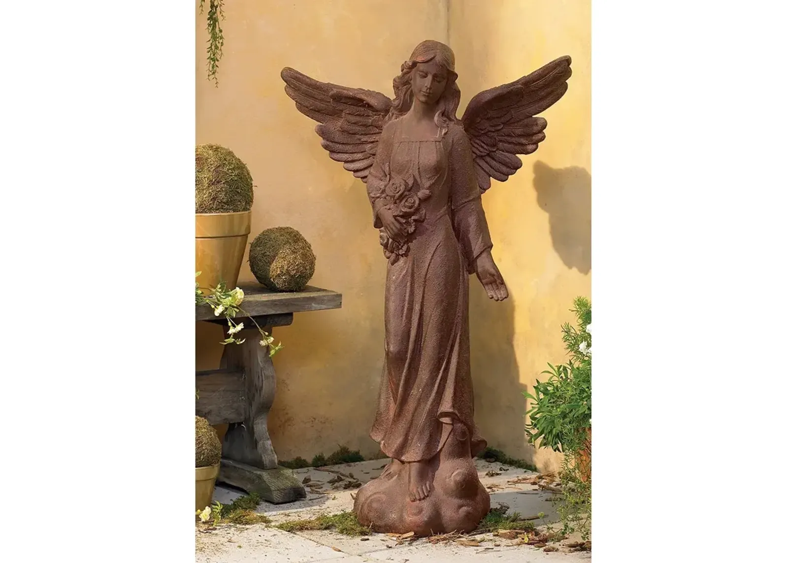 English Tudor Garden Angel 41 1/2" High Patio Outdoor Statue