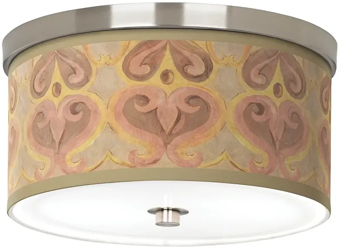 Aurelia Giclee Nickel 10 1/4" Wide Ceiling Light