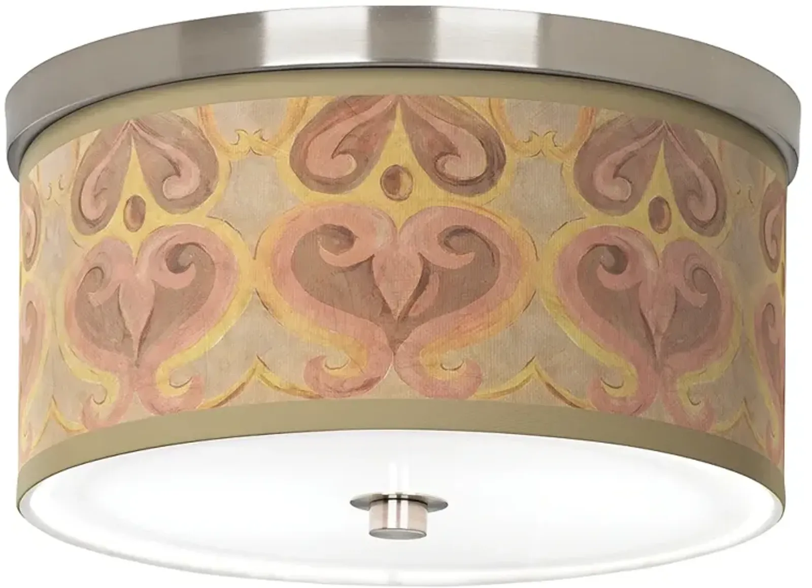 Aurelia Giclee Nickel 10 1/4" Wide Ceiling Light