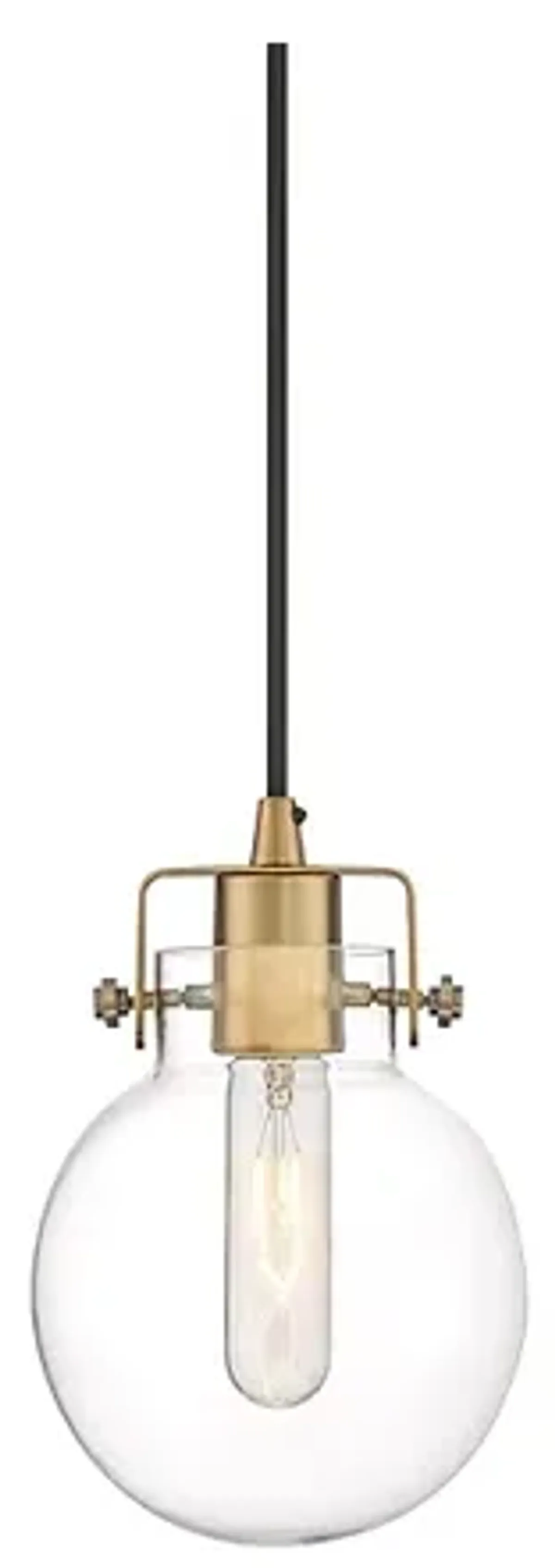 Quoizel Sidwell 6" Wide Weather Brass Sphere Mini Pendant