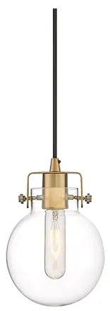 Sidwell 6-in W  Brass Mini Pendant