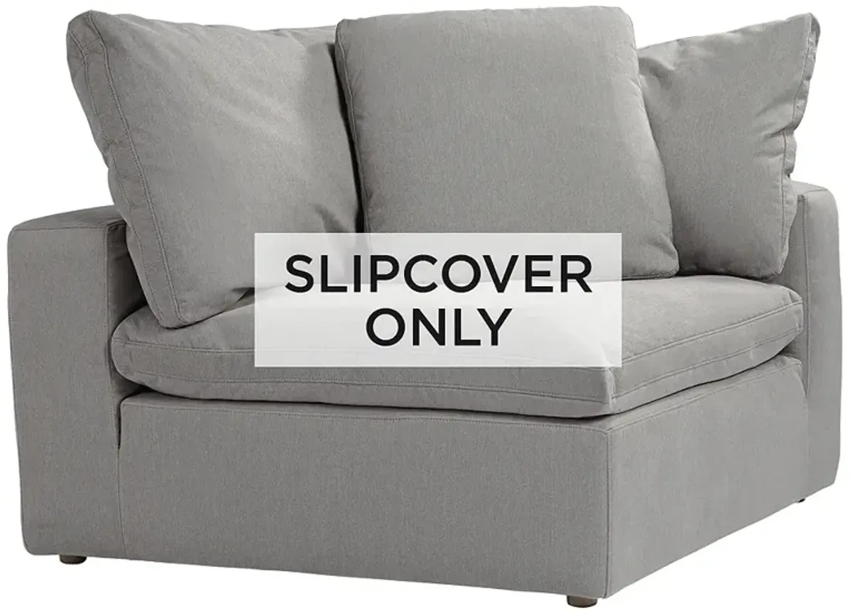 Slate Gray Slipcover for Skye Peyton Corner Sectional Chairs