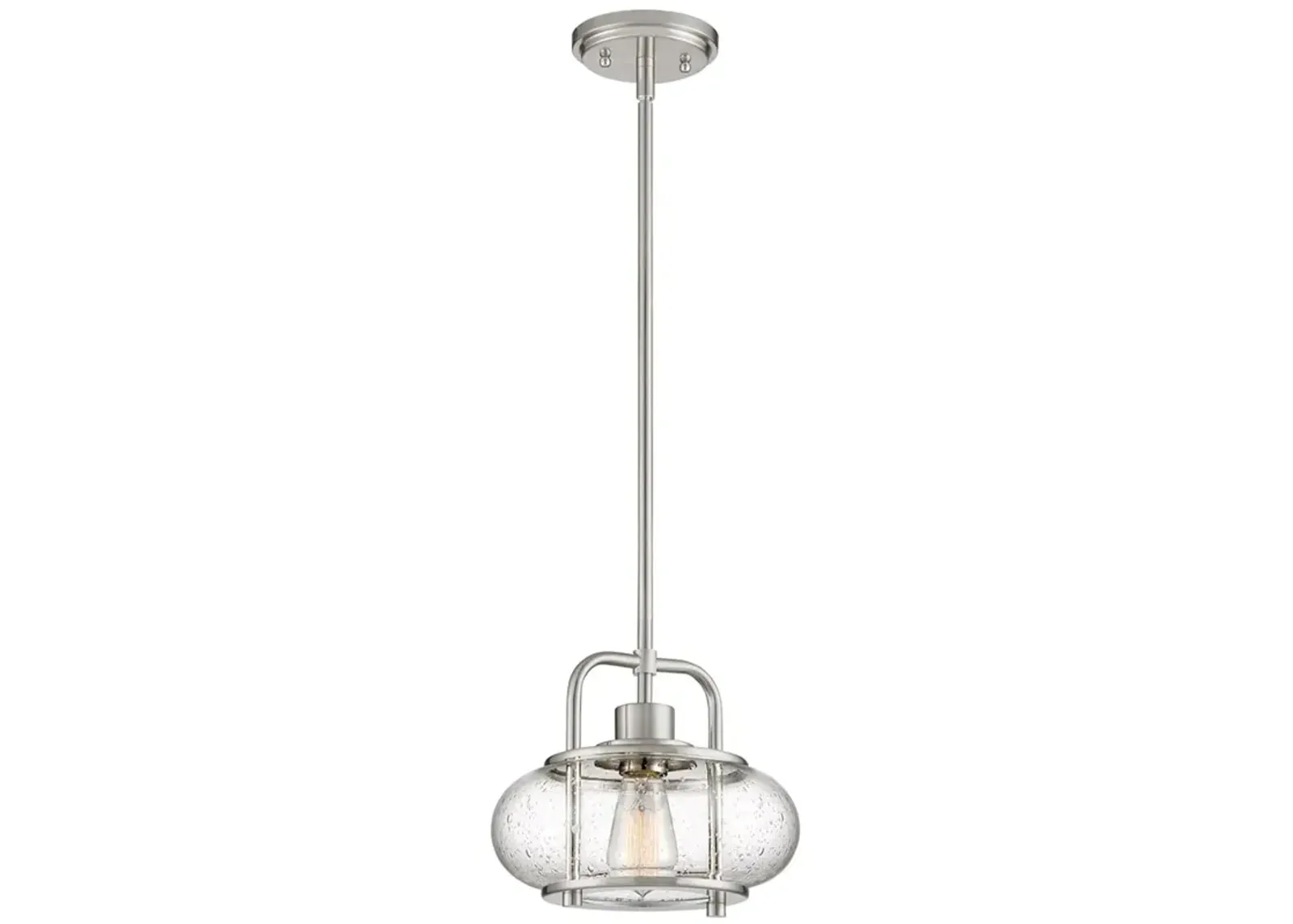 Trilogy 10-in W BN Mini Pendant